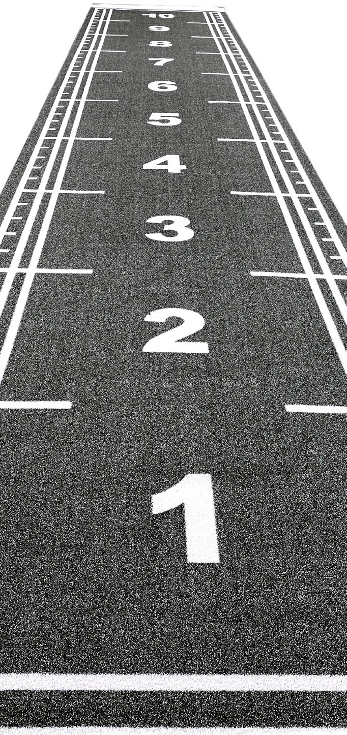 Χλοοτάπητας Sprint Track με Αρίθμηση Μήκους 10m Μαύρο 94479 Beka Rubber