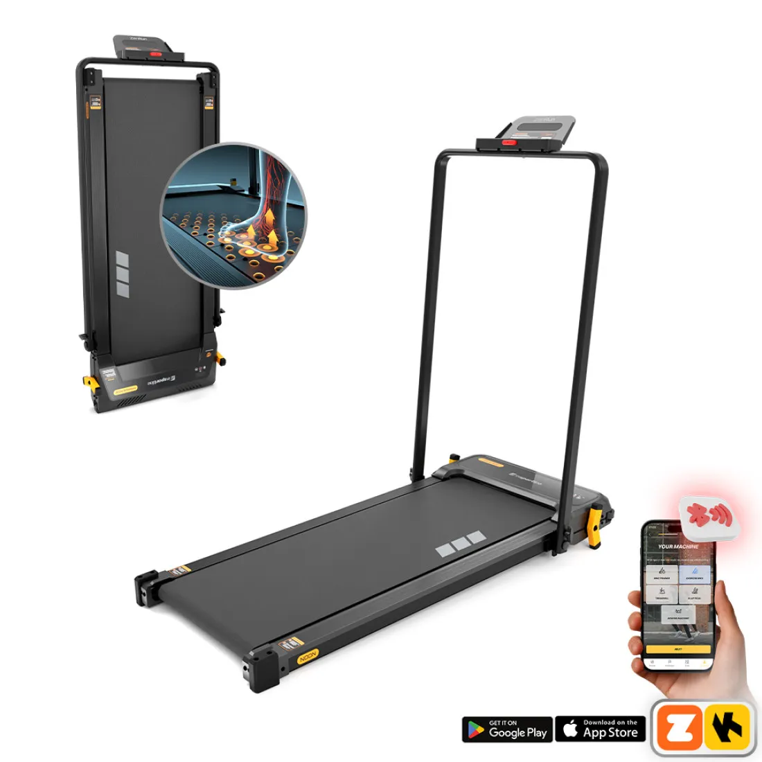 Διάδρομος Γυμναστικής Massage Treadmill inSPORTline ZenRun NOON