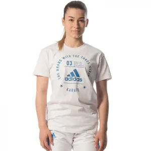 Κοντομάνικη Μπλούζα Adidas COMMUNITY II Karate – adiCL01K Λευκή