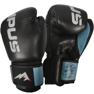 Muay Thai Γάντια Olympus THAI CAMP POM Black/Blue