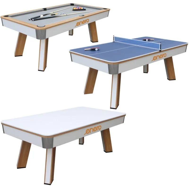 3-in-1 MULTIGIER TABLE BILLIARDS TABLE TENNIS DINING TABLE UNIVERSAL 213.4x111.8x81.2CM ENERO - Image 2