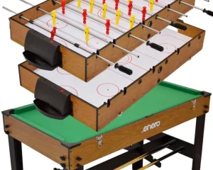 ΞΥΛΙΝΟ ΠΟΔΟΣΦΑΙΡΑΚΙ, ΜΠΙΛΙΑΡΔΟ, AIR HOCKEY 3 σε 1 - 121x61x81CM
