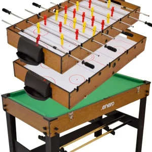 ΞΥΛΙΝΟ ΠΟΔΟΣΦΑΙΡΑΚΙ, ΜΠΙΛΙΑΡΔΟ, AIR HOCKEY 3 σε 1 - 121x61x81CM