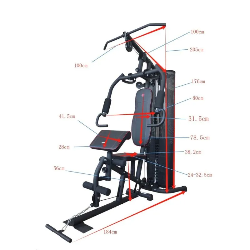 Πολυόργανο με Βάρη GYM TRAINING ATLAS 5000 ENERO FIT - Image 9