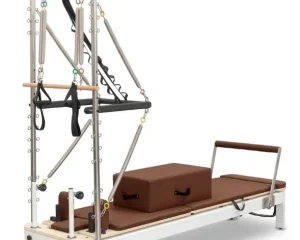 Viking Pilates Reformer with Tower Brown Leather