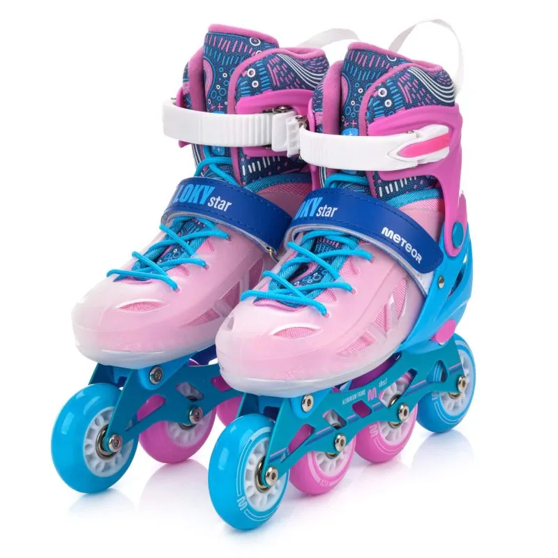 Πατίνια Meteor Roller Skates S 30-33 Loky Pink/Blue - Image 3