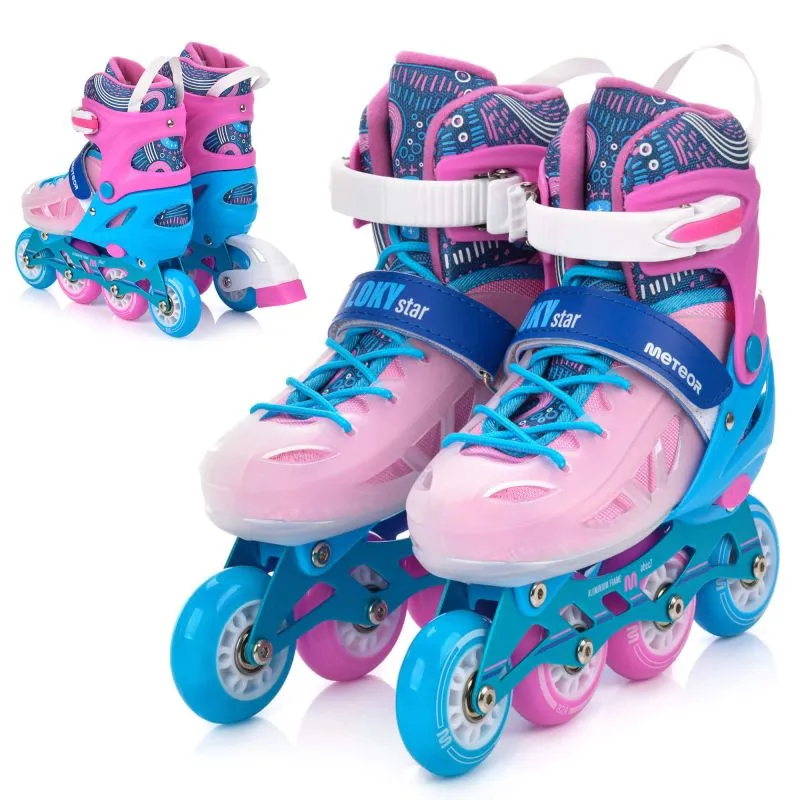 Πατίνια Meteor Roller Skates S 30-33 Loky Pink/Blue - Image 8