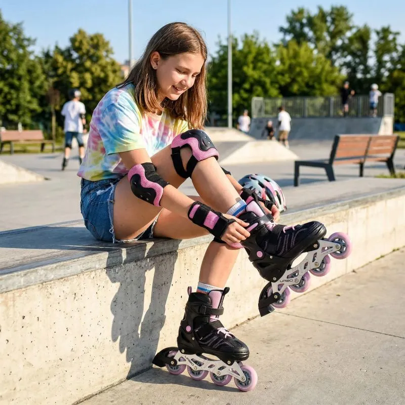 Πατίνια Meteor M 34-37 Urbo Roller Skates Black/Pink - Image 2