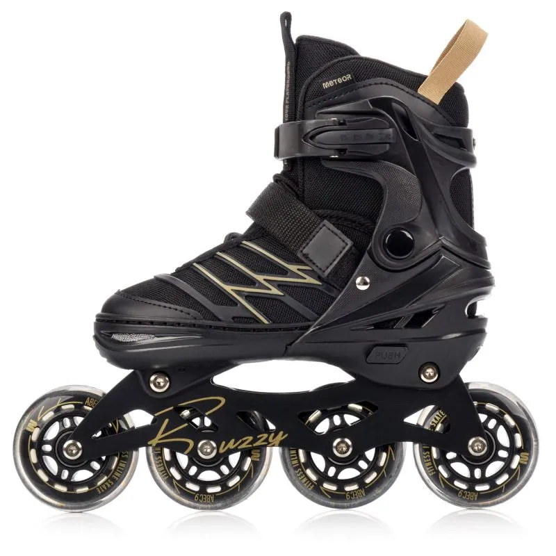 Πατίνια Meteor L 38-43 Buzzy Roller Skates Black/Gold - Image 2