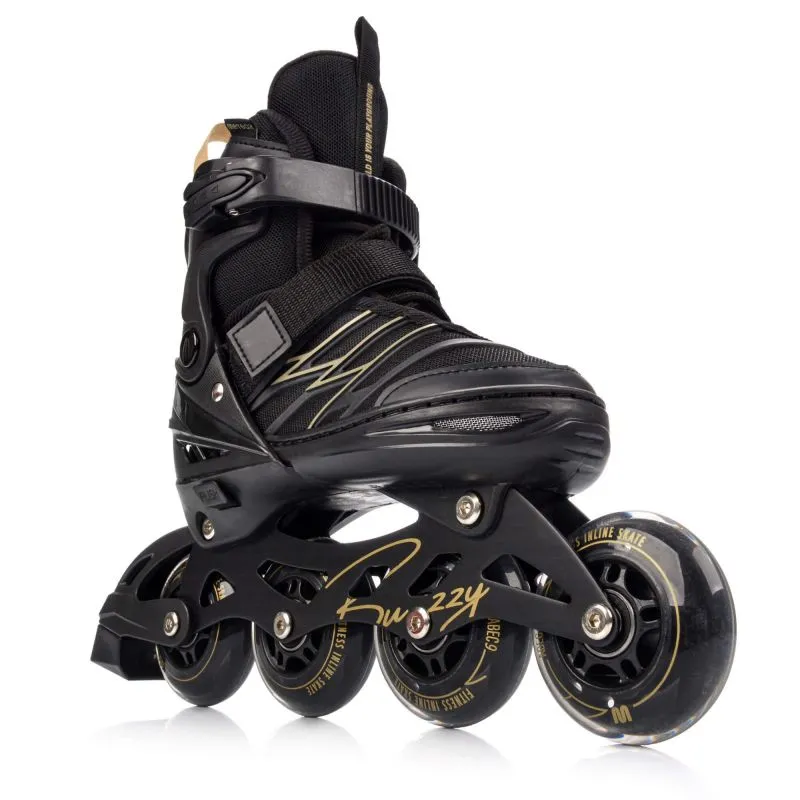 Πατίνια Meteor L 38-43 Buzzy Roller Skates Black/Gold - Image 4