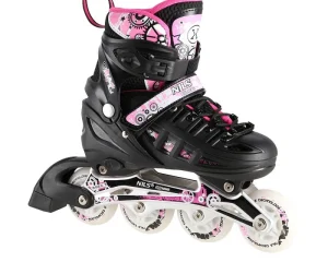 Πατίνια NH10905 4in1 PINK LED ROLLER SKATES WITH DIMENSIONAL HOCKEY BLADE NILS EXTREME