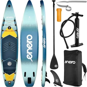 SET ENERO INFLATABLE SUP BOARD 384x81x15CM
