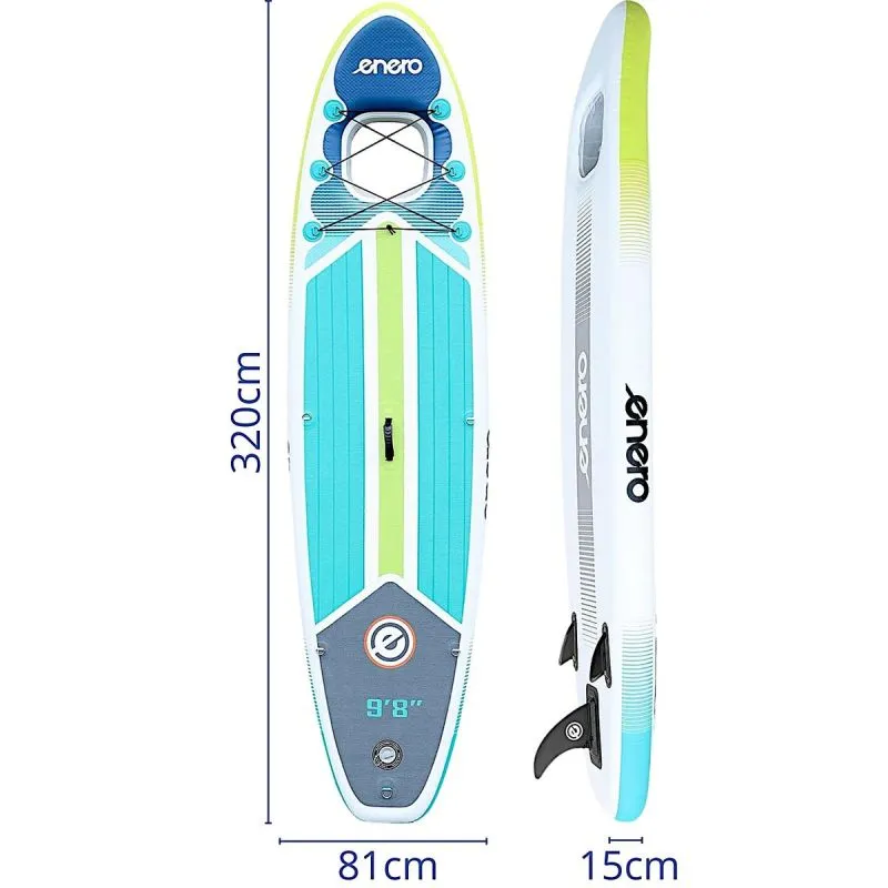 ENERO INFLATABLE SUP BOARD SET WITH WINDOW 320X81X15CM - Image 9