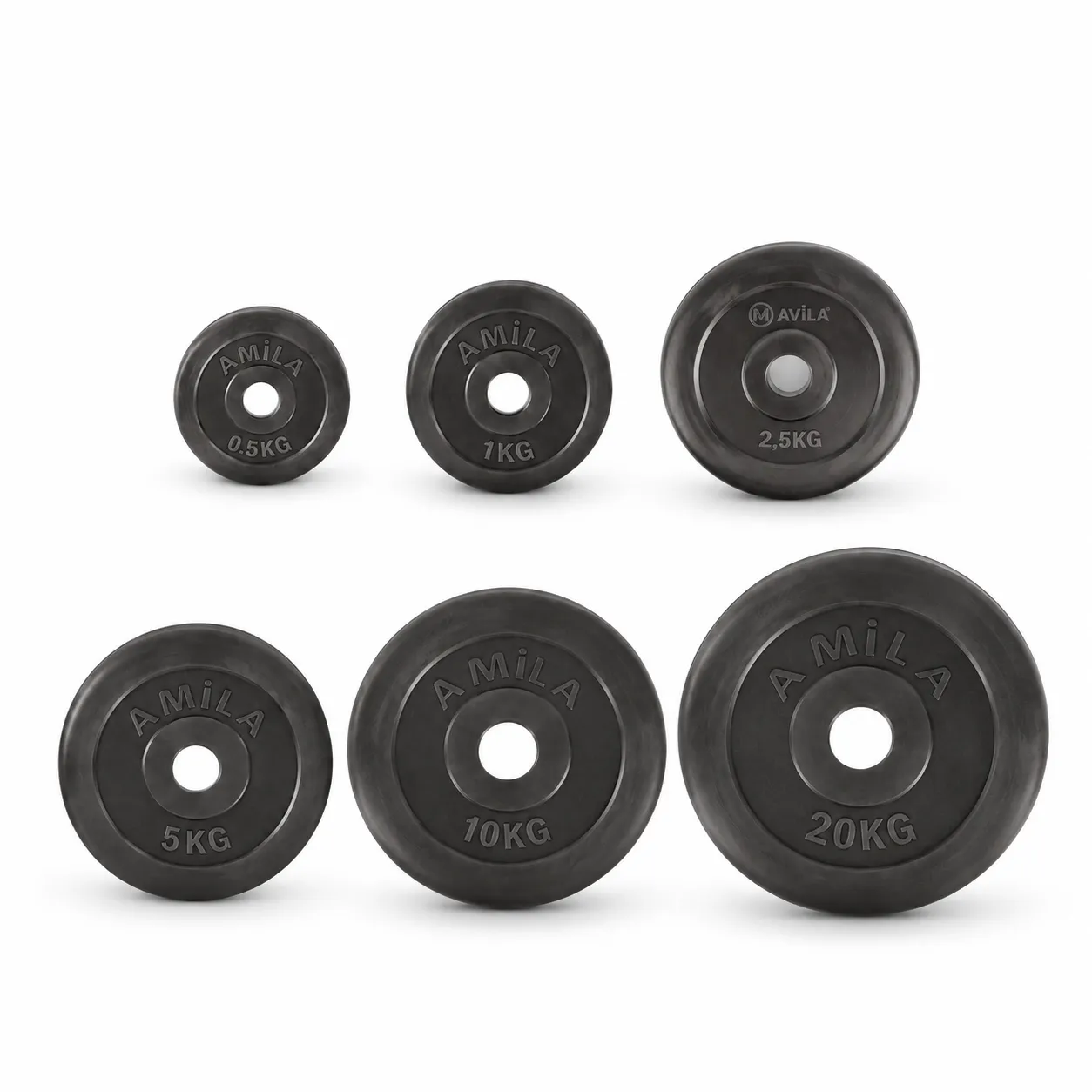 Δίσκοι Άρσης Βαρών AMILA Rubber Cover B 28mm