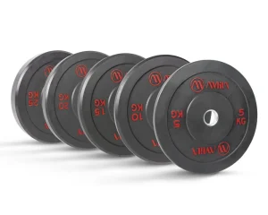 Δίσκοι Άρσης Βαρών AMILA Black R Bumper Slim 50mm