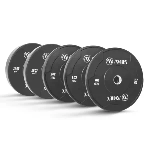 Δίσκοι Άρσης Βαρών AMILA Black W Bumper Slim 50mm