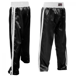 Παντελόνι Kickboxing Olympus STANDARD Λευκή Ρίγα