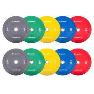 Δίσκοι RUBBER BUMPER PLATE SET 150KG inSPORTline