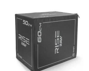 Πλειομετρικό Κουτί Plyo Box Raw Rise 40x50x60 cm Μαύρο Amila