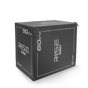 Πλειομετρικό Κουτί Plyo Box Raw Rise 40x50x60 cm Μαύρο Amila
