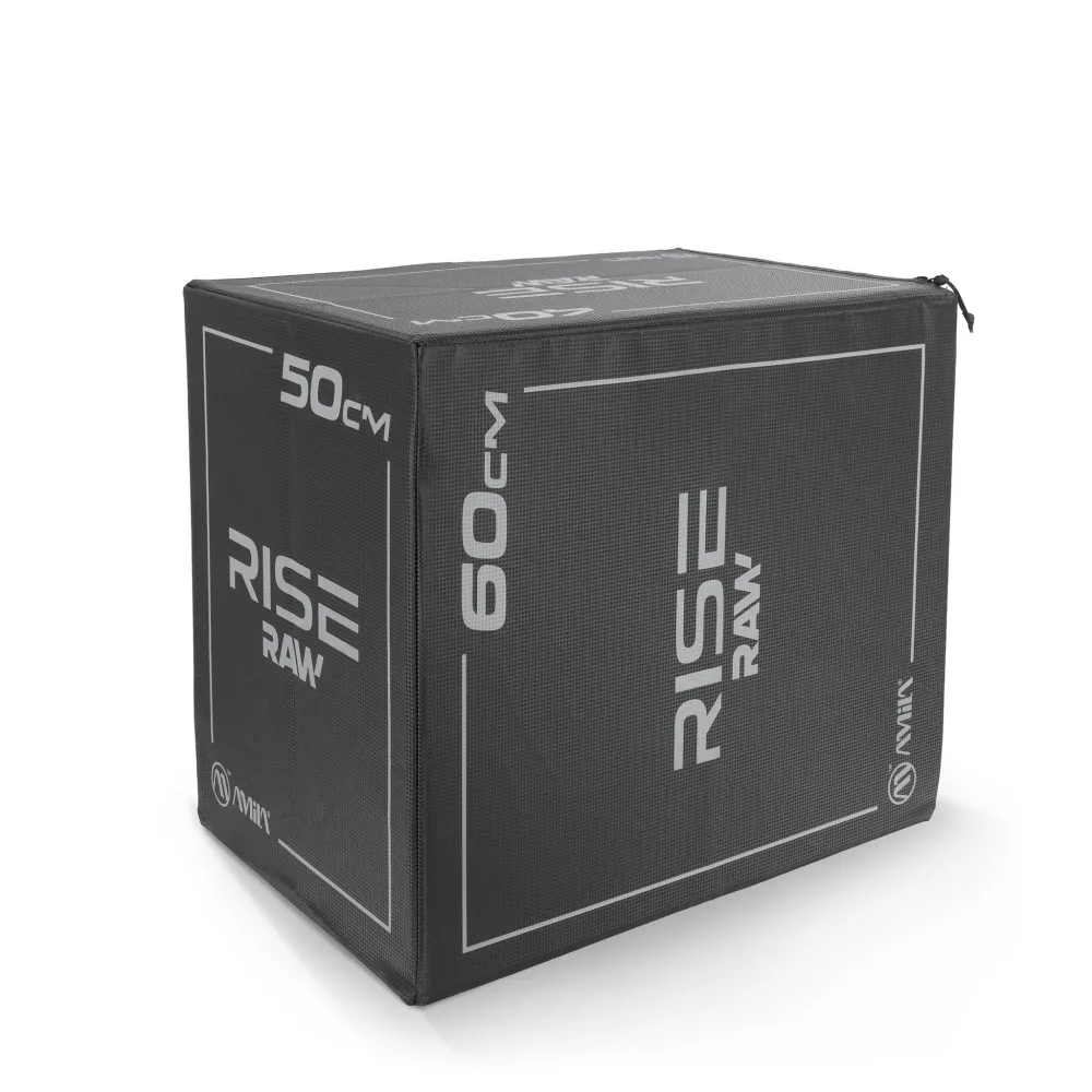 Πλειομετρικό Κουτί Plyo Box Raw Rise 40x50x60 cm Μαύρο Amila