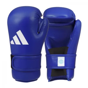Γάντια Semi-Contact adidas WAKO Ανοιχτά - Blue