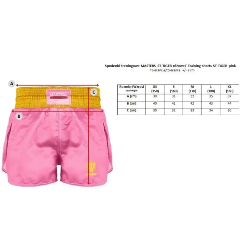 Σορτσάκι Kick/Thai MASTERS ST-TIGER training shorts pink - Image 5